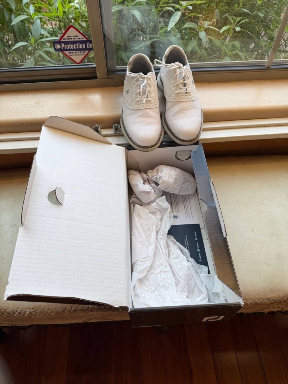 FootJoy White Kids Golf Sneakers